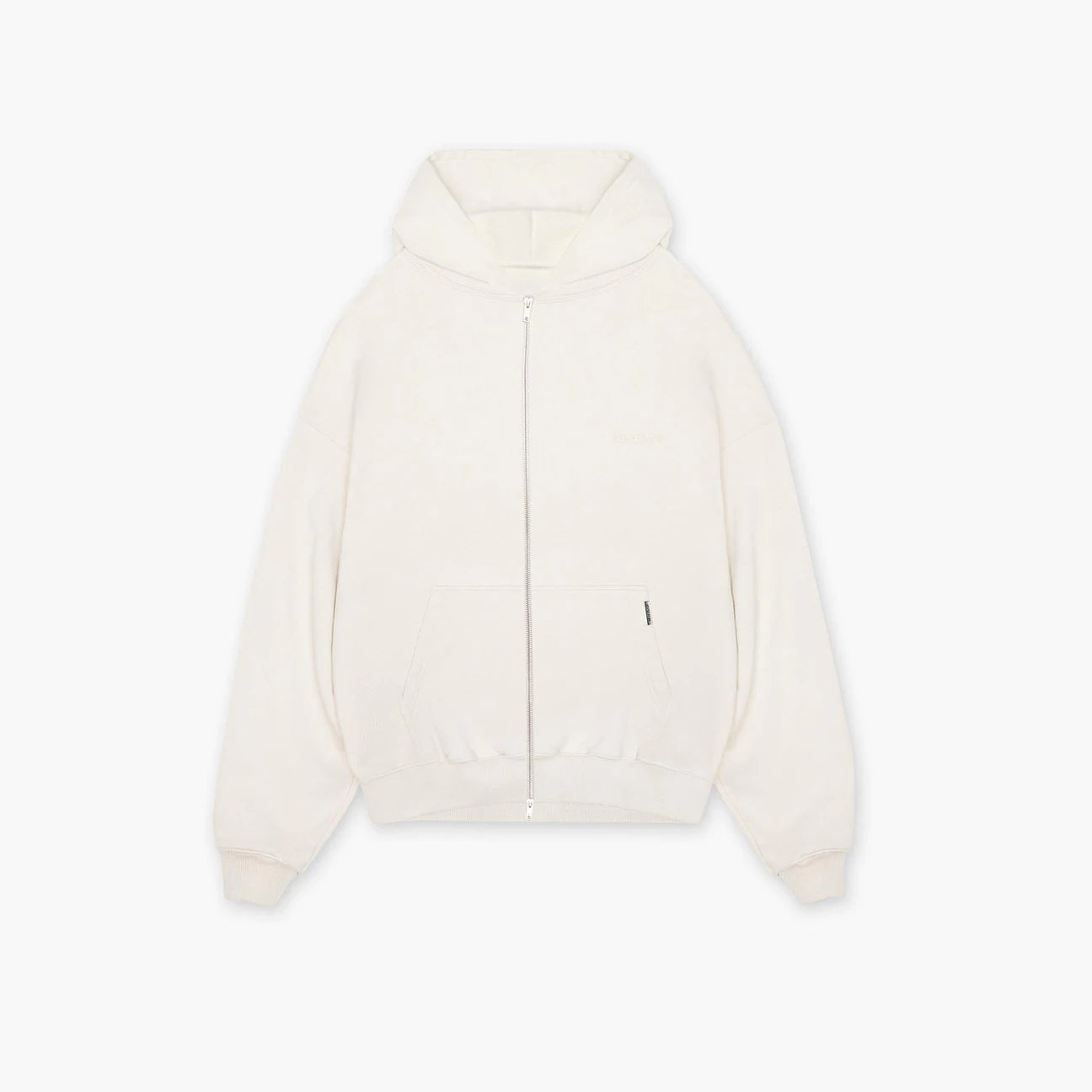 BLANK ZIP HOODIE - FLAT WHITE